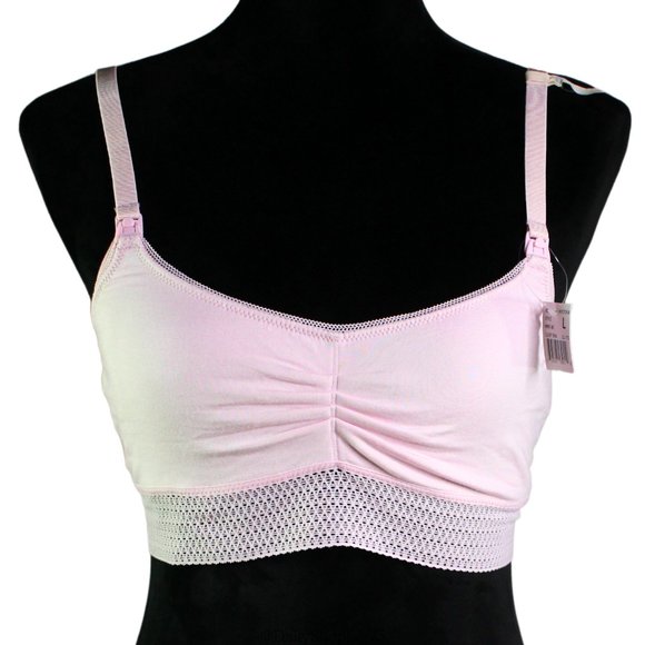 Combo of  Rose Pink Maternity Boyshort and Maternity Nursing Sleep Bra